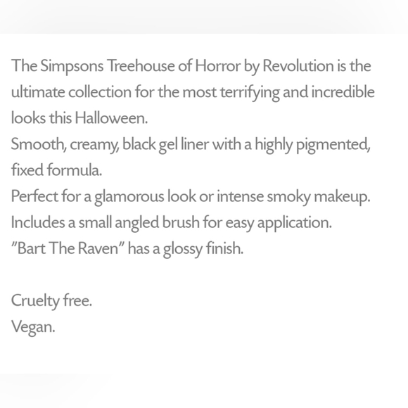 🦇 The Raven Bart Simpsons Eye-Liner - Picture 6 of 7